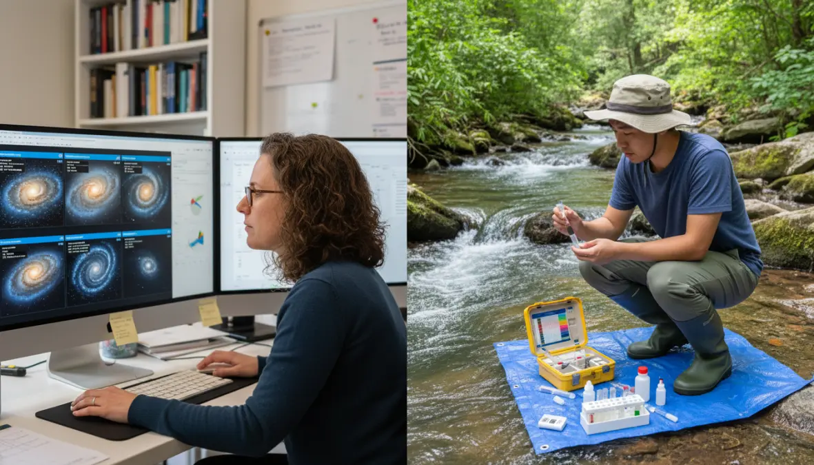 Volunteers engaged in different types of collaborative research programs and data collection