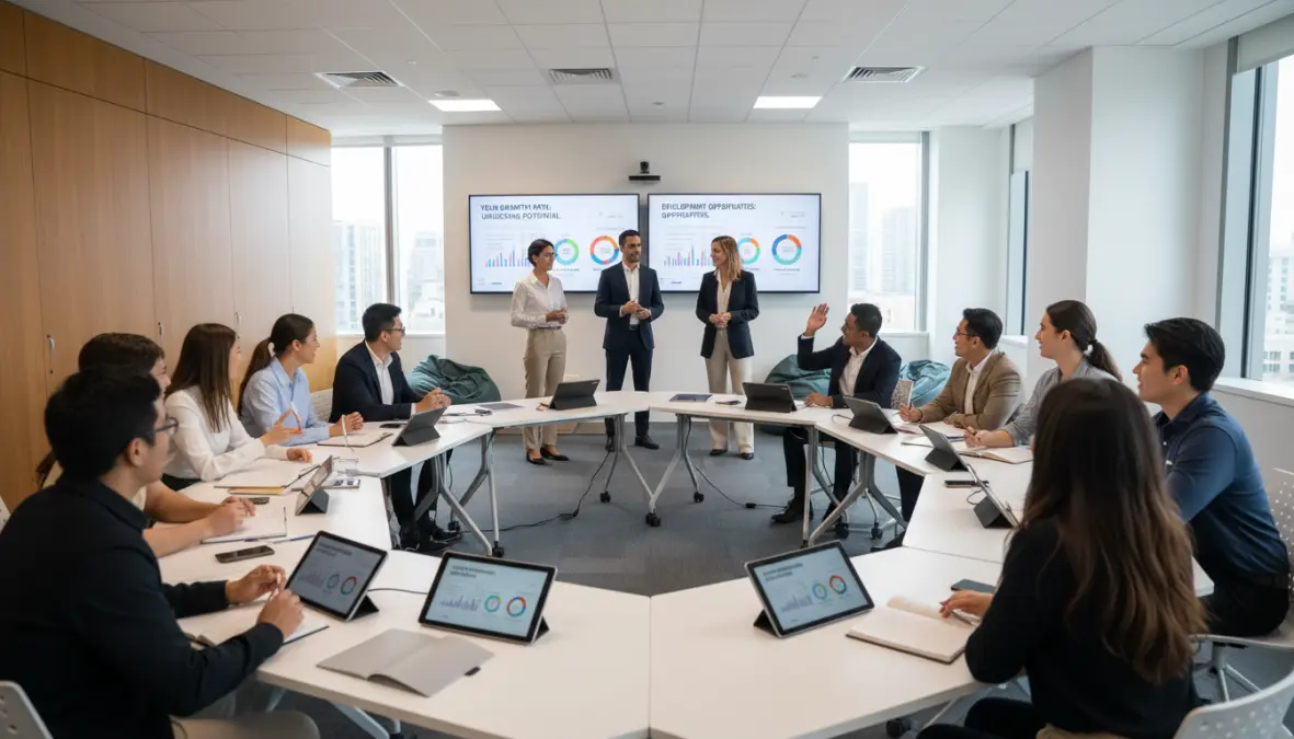 Company meeting gen z workplace expectations through professional development opportunities