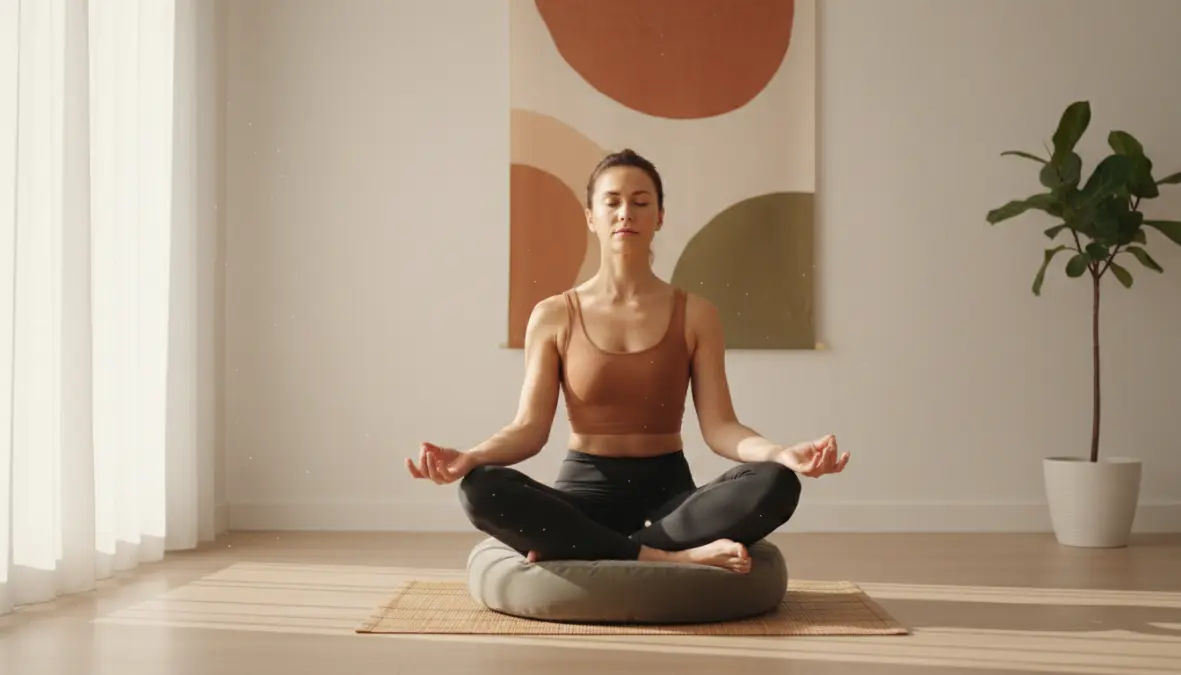 Adult practicing mindfulness meditation as a neuroplasticity exercise for brain training