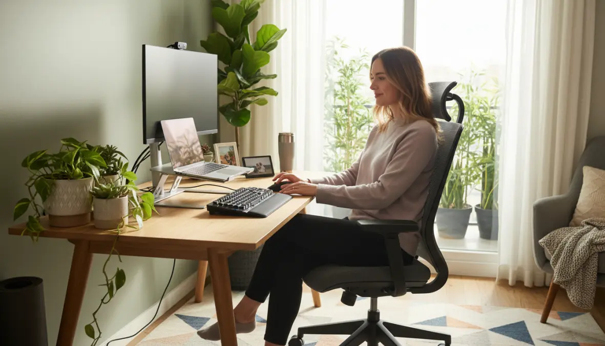 Remote work setup illustrating workplace flexibility and work-life balance priorities after great resignation