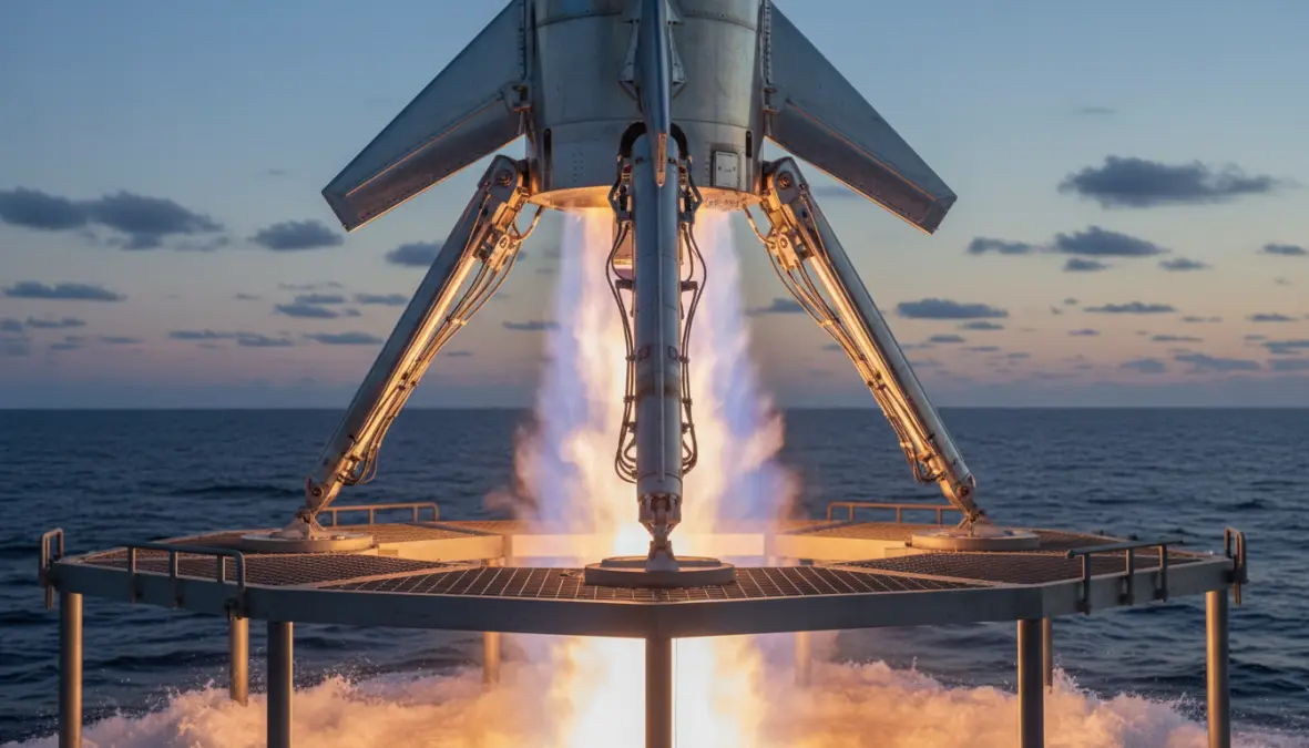Rocket reusability technology demonstrating private space companies innovation advantages