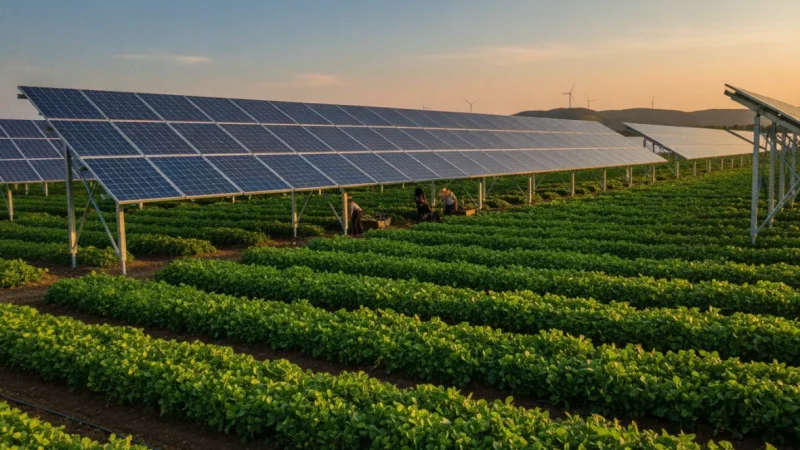 Agrivoltaics: How Solar Panels and Agriculture Work Together on the Same Land