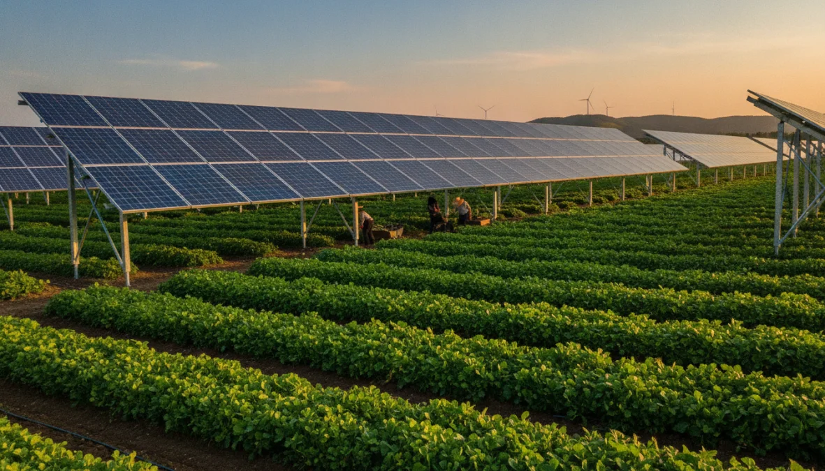 Agrivoltaics: How Solar Panels and Agriculture Work Together on the Same Land