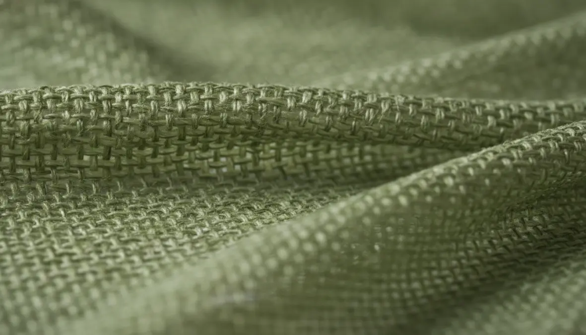Seaweed textile fabric showing sustainable material properties and natural fiber texture