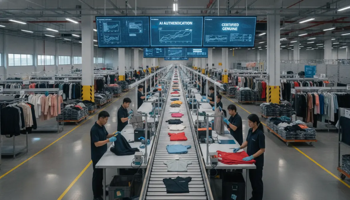 Technology and logistics infrastructure enabling profitable circular fashion resale business models