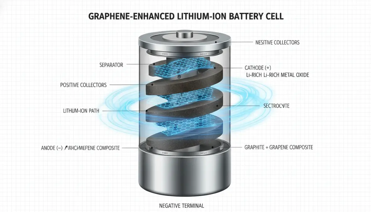 Graphene battery energy storage technology showing how graphene is used in batteries
