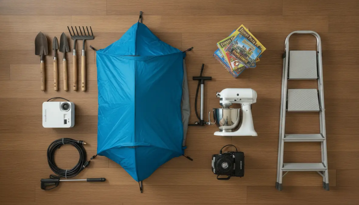 Variety of tools and equipment available to borrow from community tool library programs