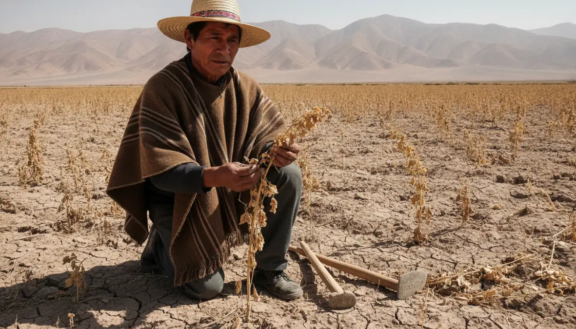 Local farmer affected by lithium mining water depletion in agricultural community