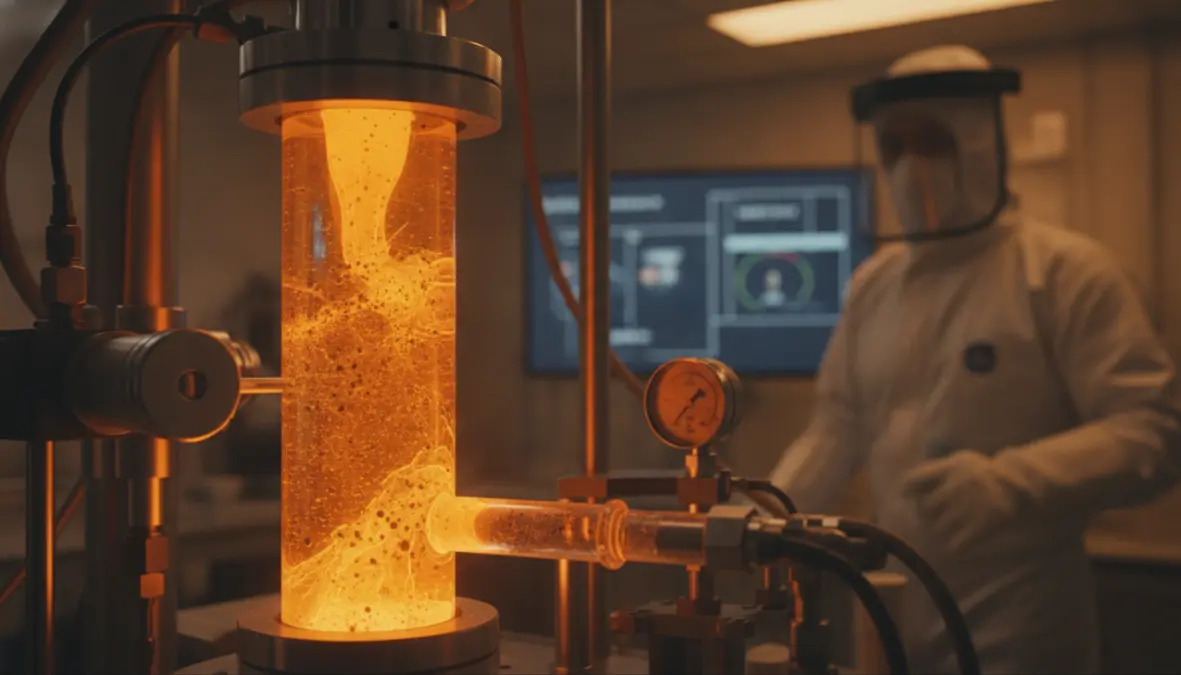 Thorium molten salt reactor fuel in advanced nuclear research facility demonstrating generation IV reactor technology