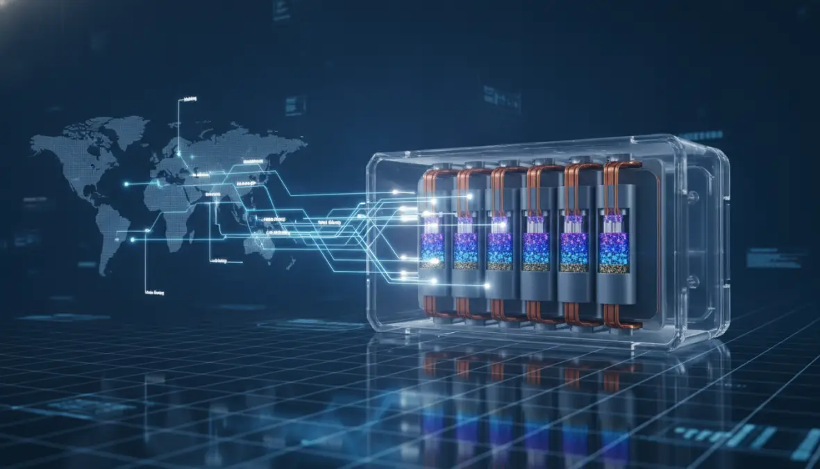 Electric vehicle lithium-ion battery supply chain transparency visualization showing cobalt sourcing complexity
