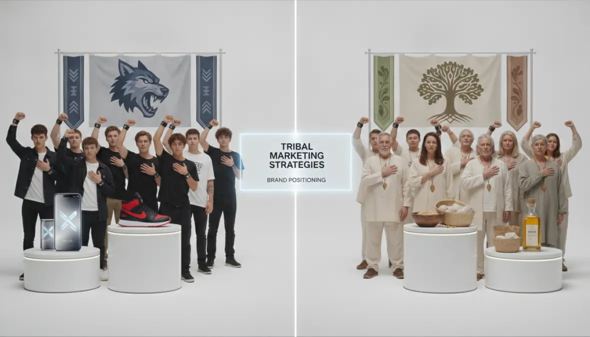 Tribal marketing strategies showing brands using polarization for customer loyalty and identity