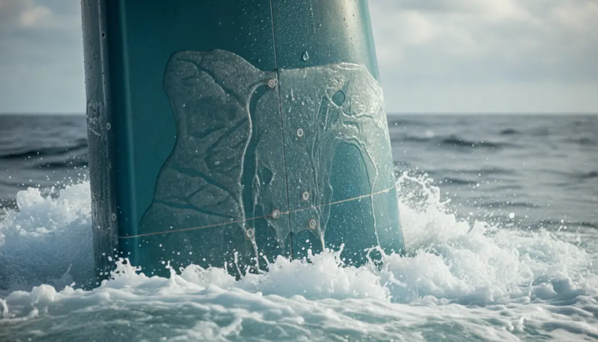 Advanced tidal turbine with saltwater corrosion resistance and specialized marine coatings
