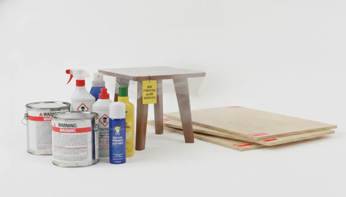 Common household sources of volatile organic compounds and indoor air pollutants